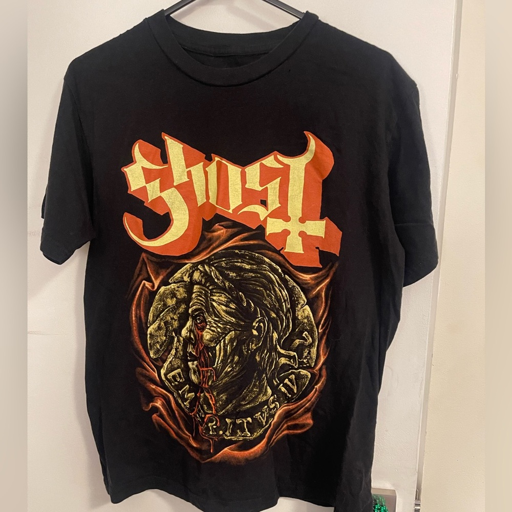 Ost Black and Orange Short Sleeve Tee